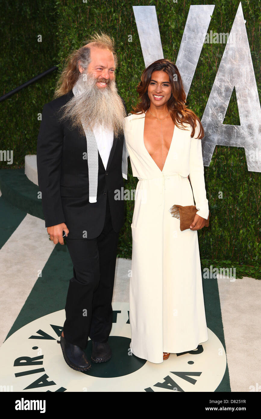 Rick Rubin, Mourielle Herrera 2012 Vanity Fair Oscar Party at Sunset