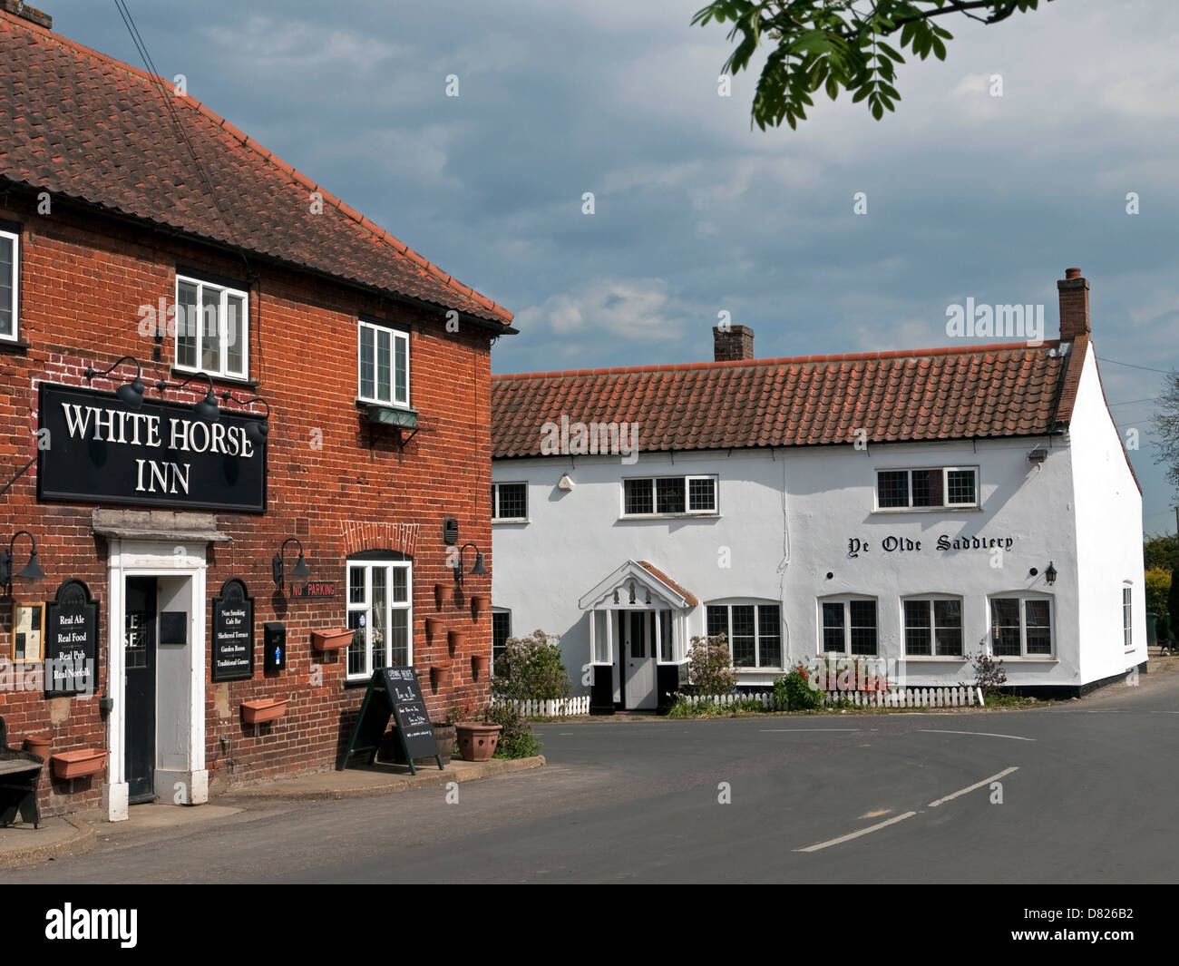 The Village of Neatishead in Norfolk, England Stock Photo