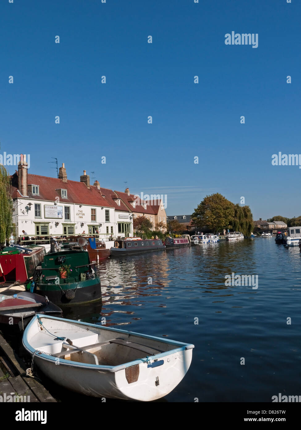 The Riverside of The River Great Ouse at Ely, Cambridgeshire, England Stock Photo