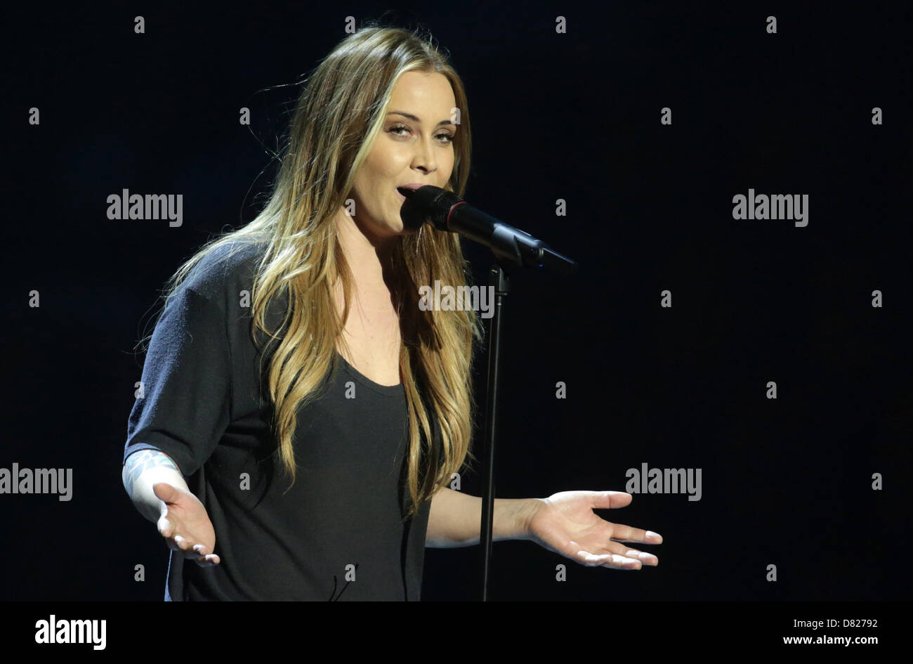 Malmo, Sweden. 17th May 2013. Singer Anouk representing the Netherlands ...