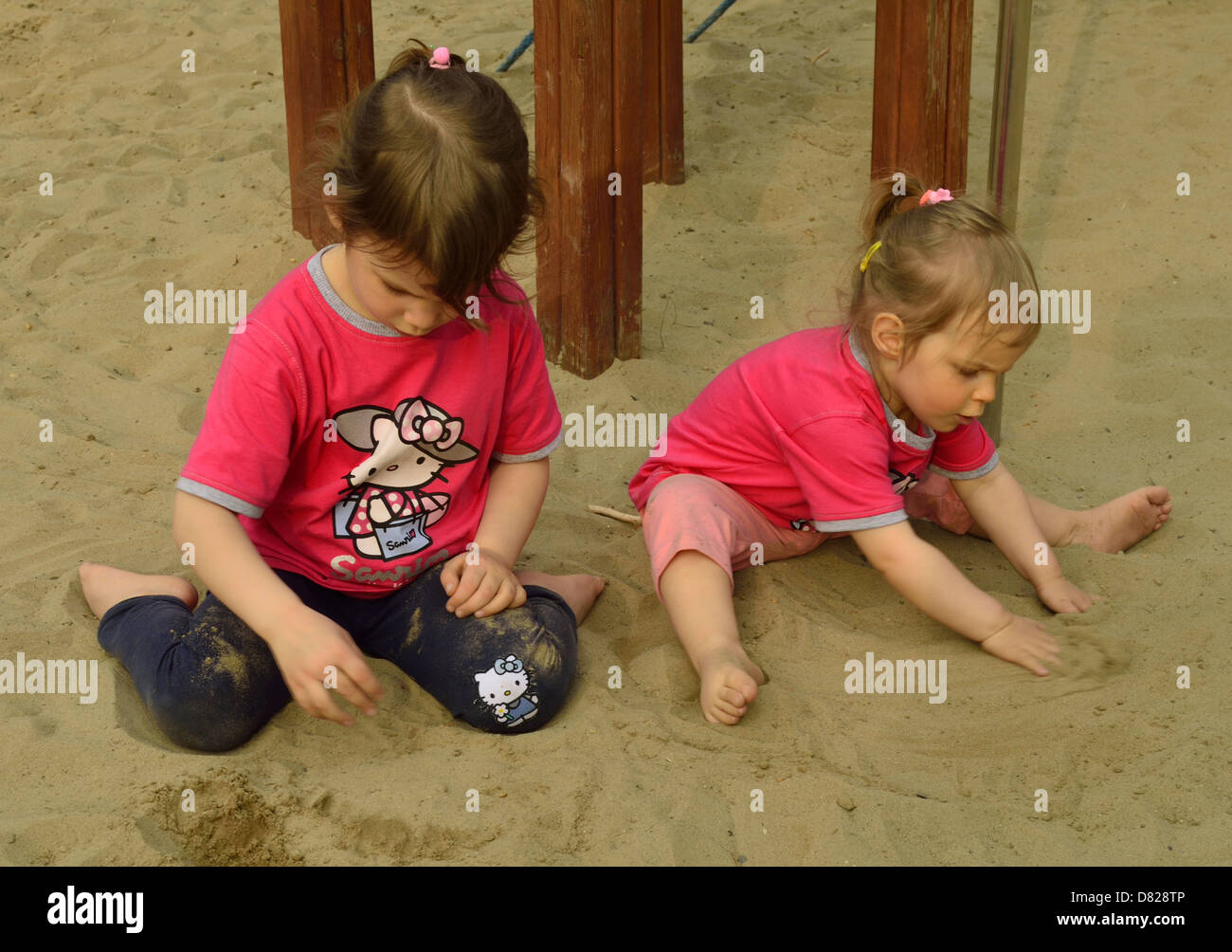 girls sand pit