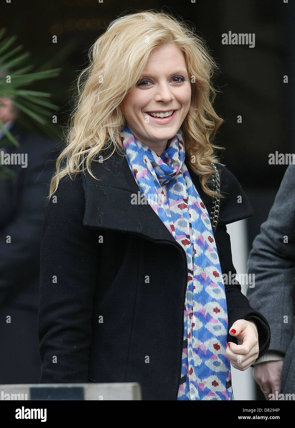 Emilia Fox leaving the ITV studios London, England 29.02.12 Stock