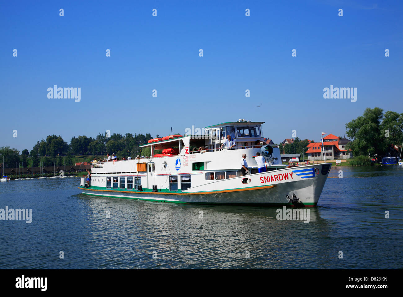 Nikolaiken (Mikolajki), tourist ship, Masurian Lake District, Poland Stock Photo