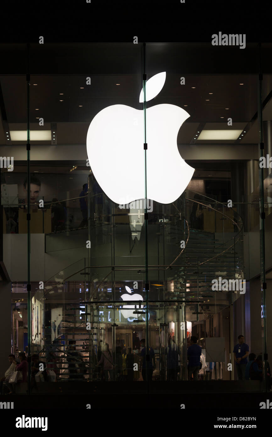 Hong Kong Apple store Stock Photo Alamy
