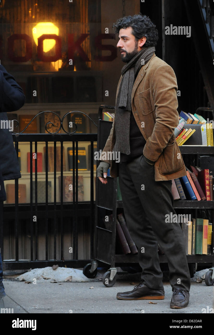 Oscar Isaac On The Set Of Inside Llewyn Davis On Location In 