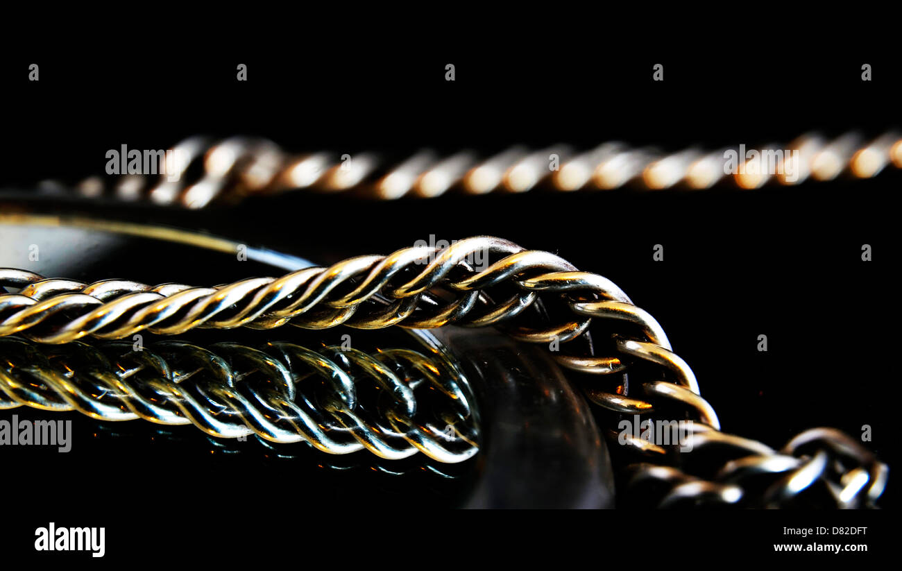 Silver chain hi-res stock photography and images - Alamy