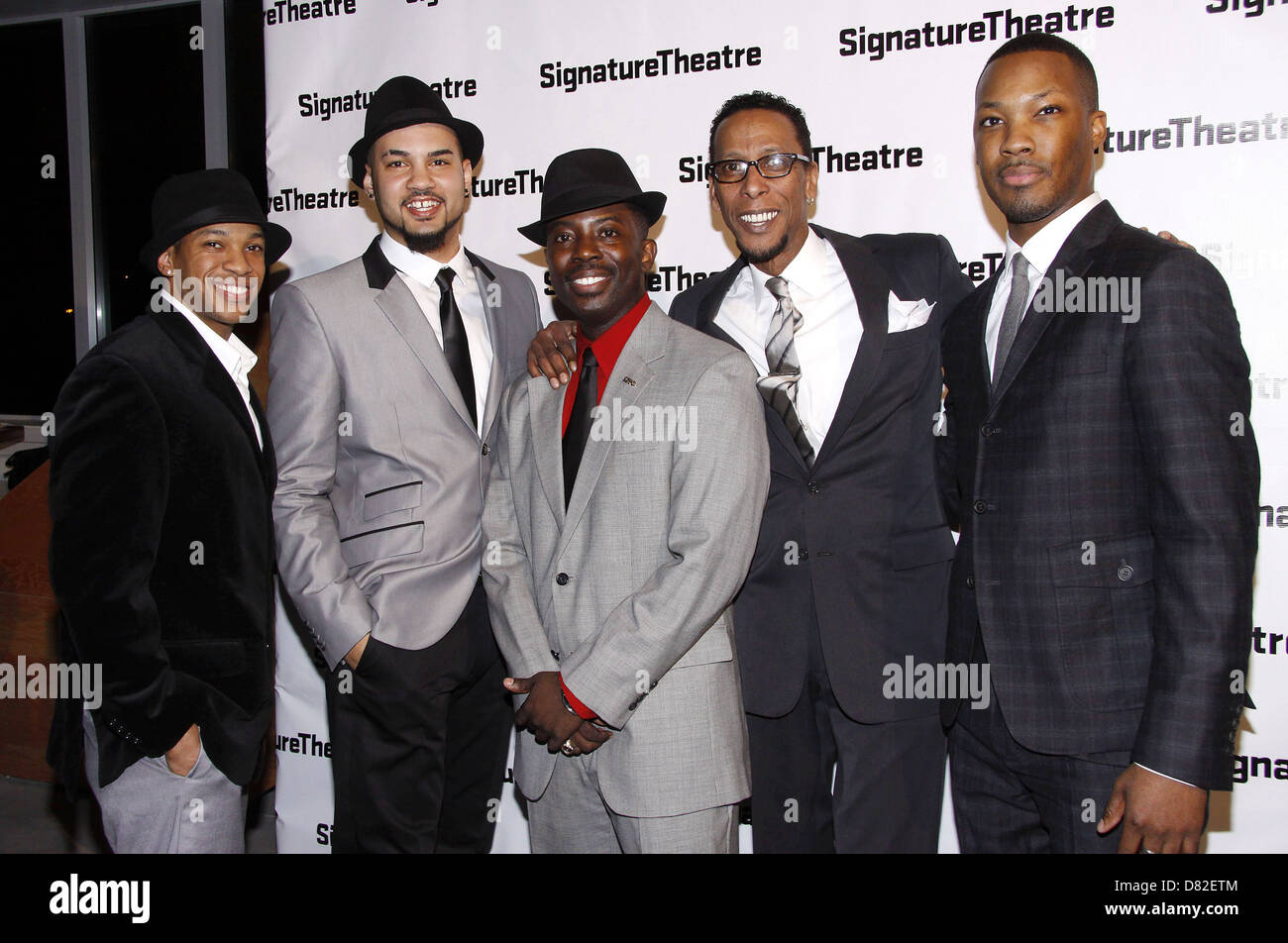 Lloyd Watts, Nicholas Christopher, Charlie Hudson III, Ron Cephas Jones and Corey Hawkins Opening night after party for 'Hurt Stock Photo
