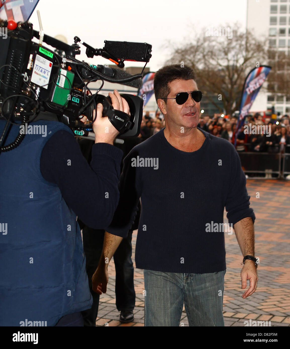 Simon Cowell Judges arrive at the auditions for 'Britain's Got Talent