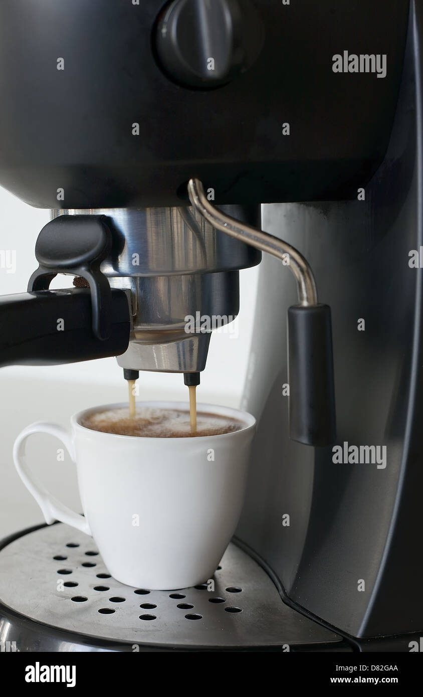 Espresso with foam Stock Photo Alamy