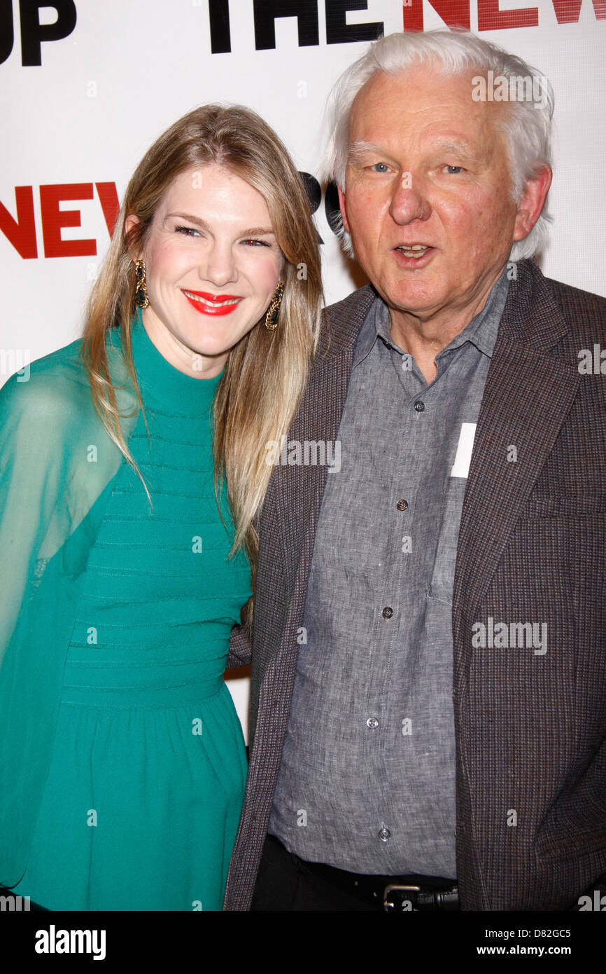 Lily Rabe and her dad David Rabe OffBroadway's The New Group 2012 Gala, held at the Edison