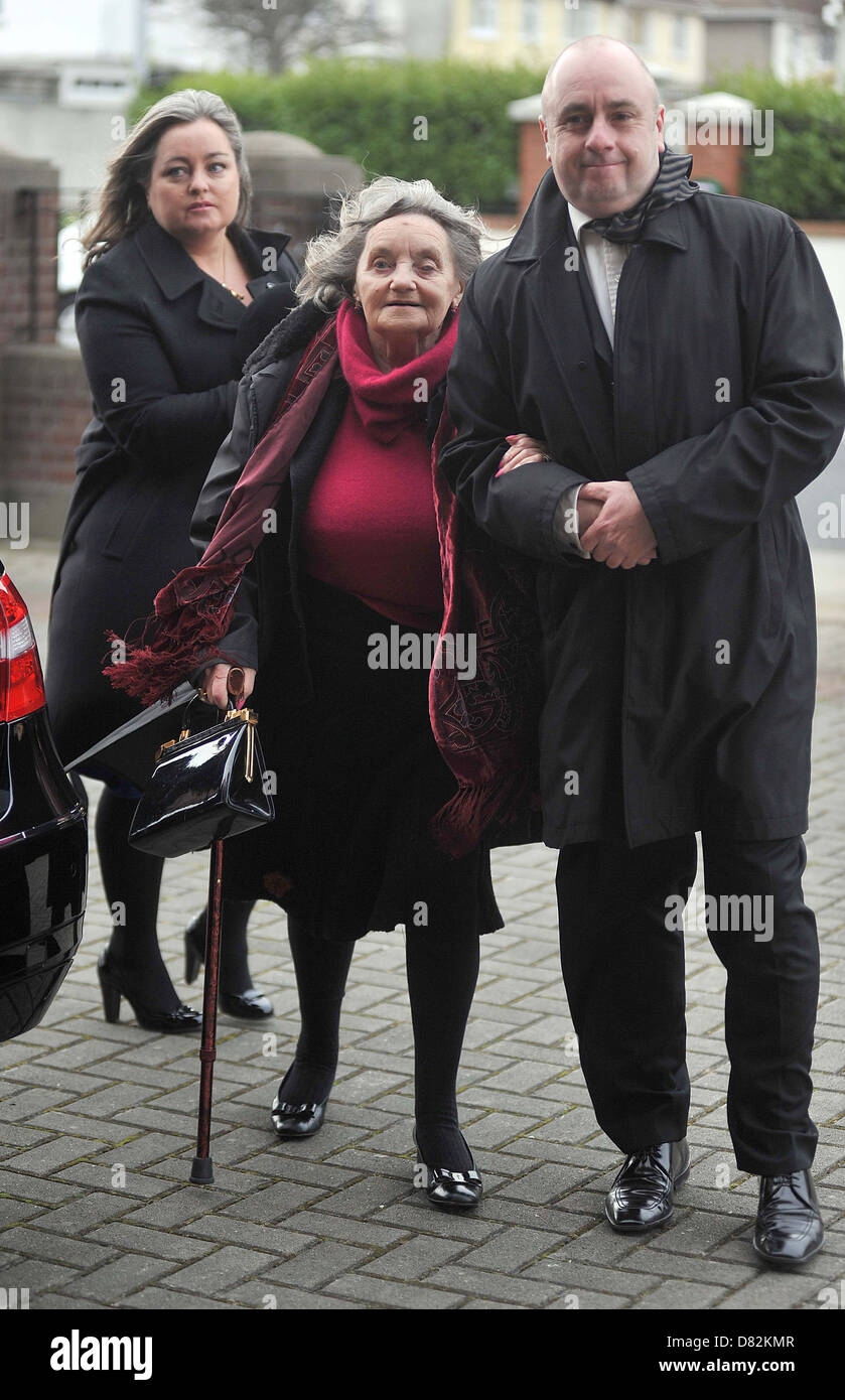 David Kelly's widow Laurie Norton, daughter Miriam and son David Kelly
