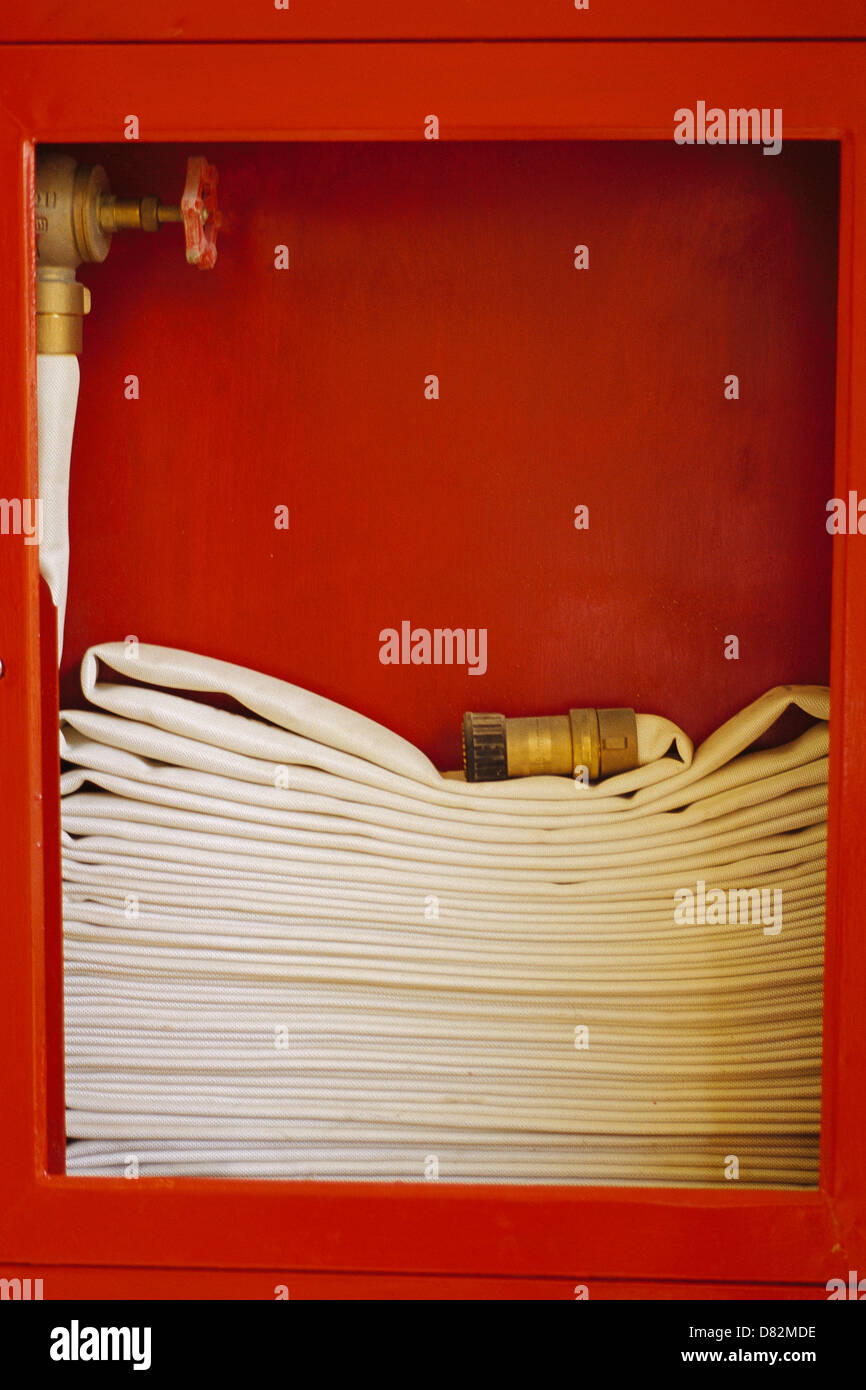 Emergency fire hose hi-res stock photography and images - Alamy