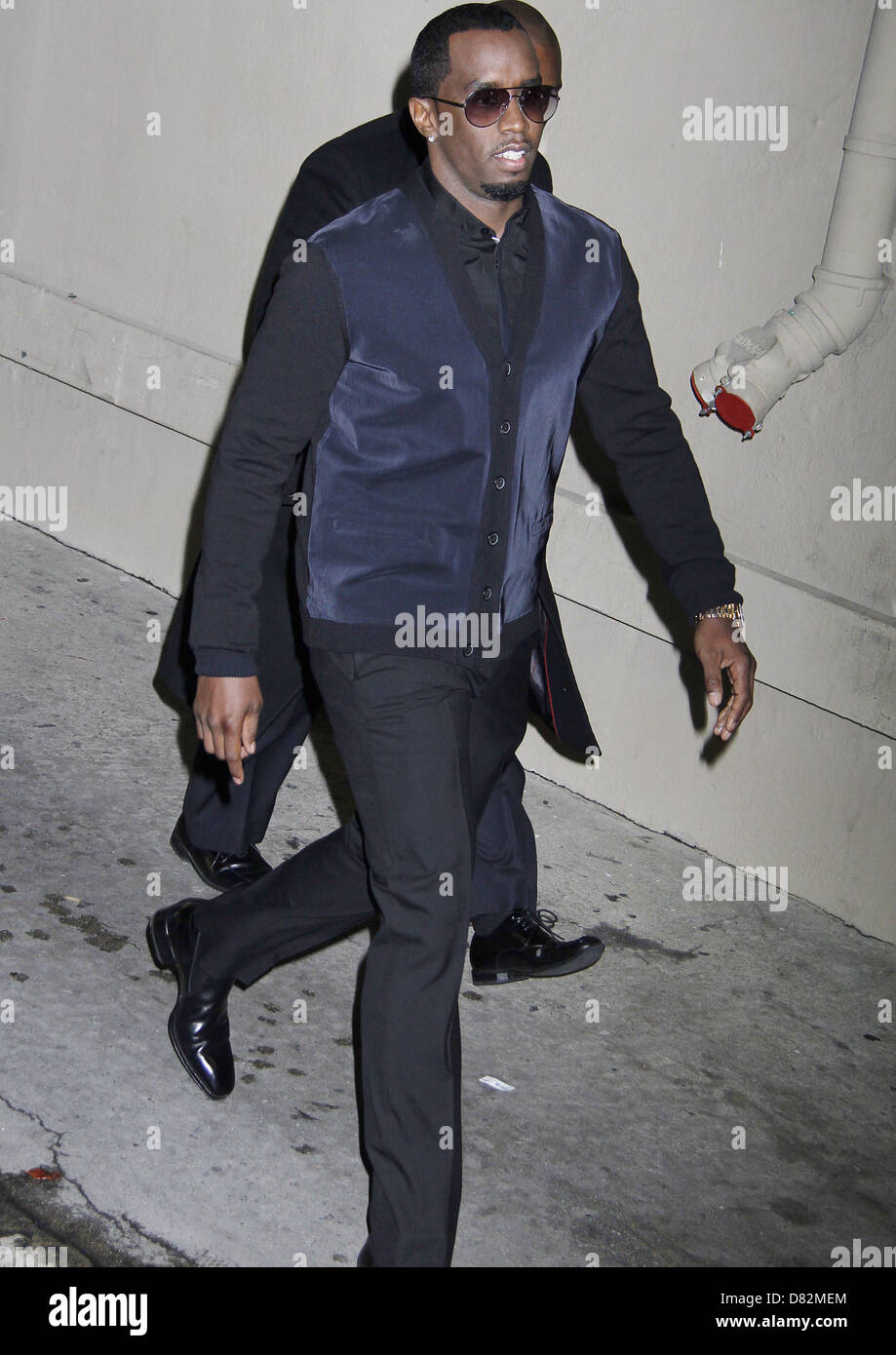 Sean Combs aka P. Diddy leaves ABC's Jimmy Kimmel Live! studios Los ...