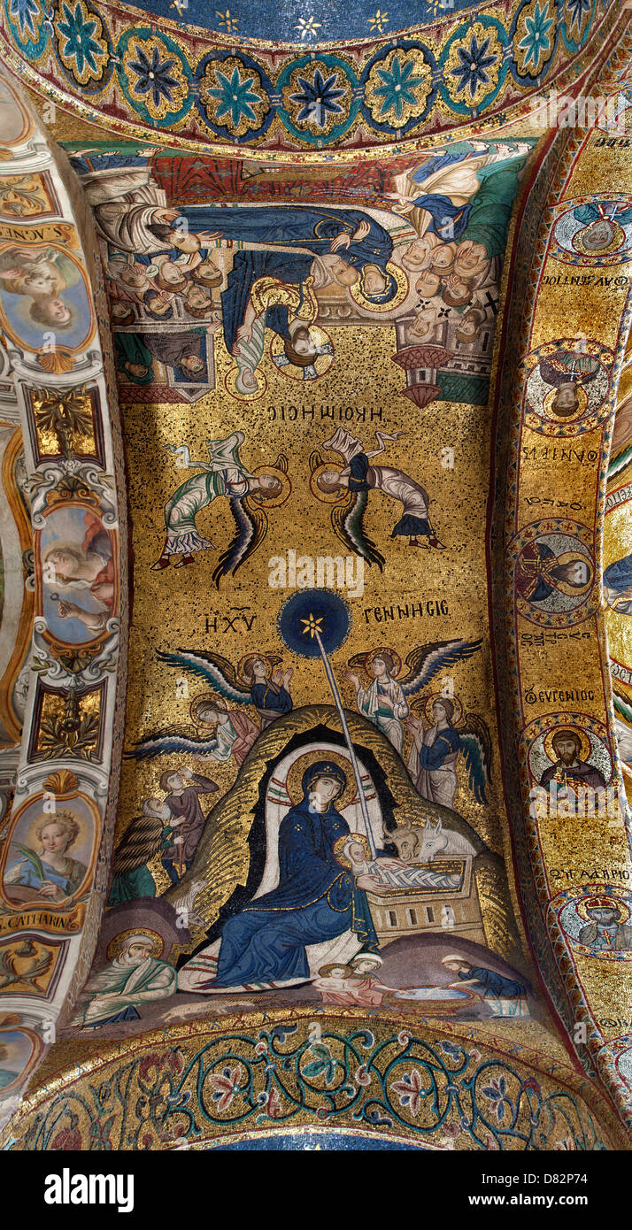 Birth of jesus mosaic hi-res stock photography and images - Alamy