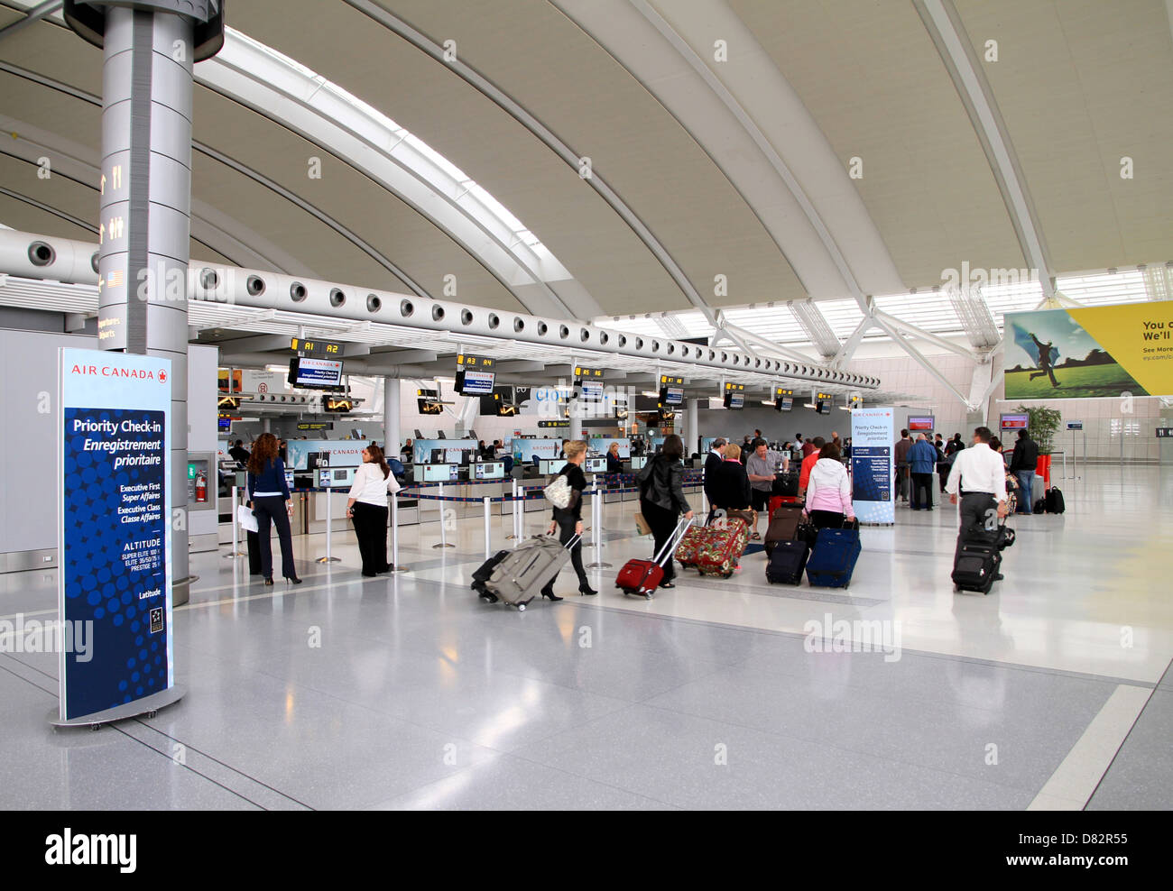 Toronto Airport Check-in Area Stock Photo
