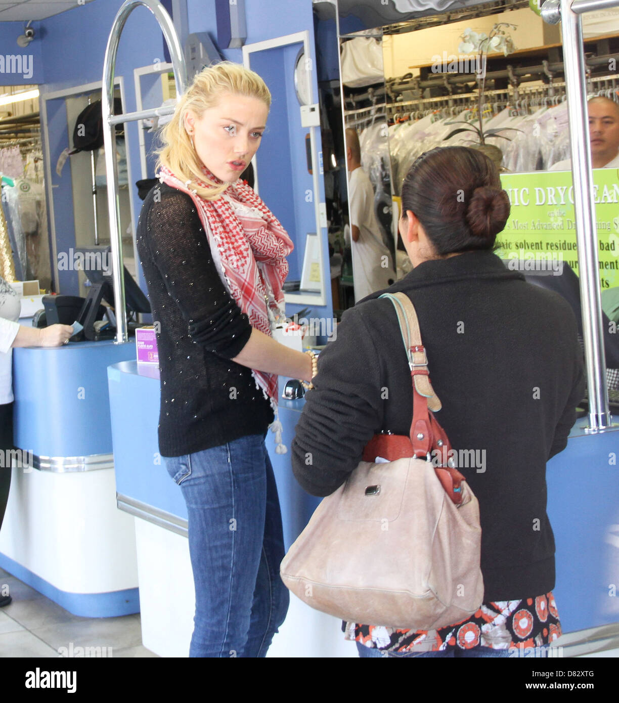 Amber Heard goes to the dry cleaners Hollywood, California 14.02.12
