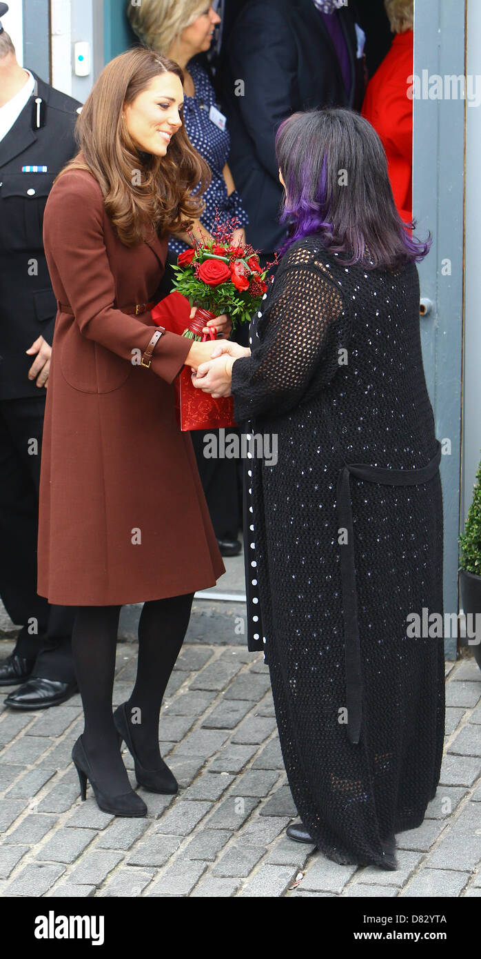 Catherine, Duchess of Cambridge aka Kate Middleton leaving The Brink