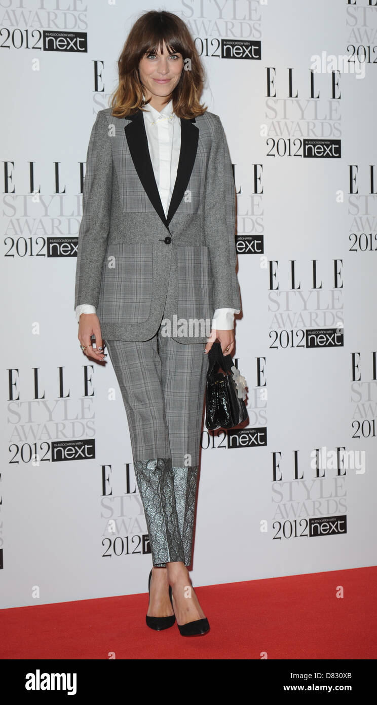 Alexa chung at elle style awards at the savoy hires stock photography