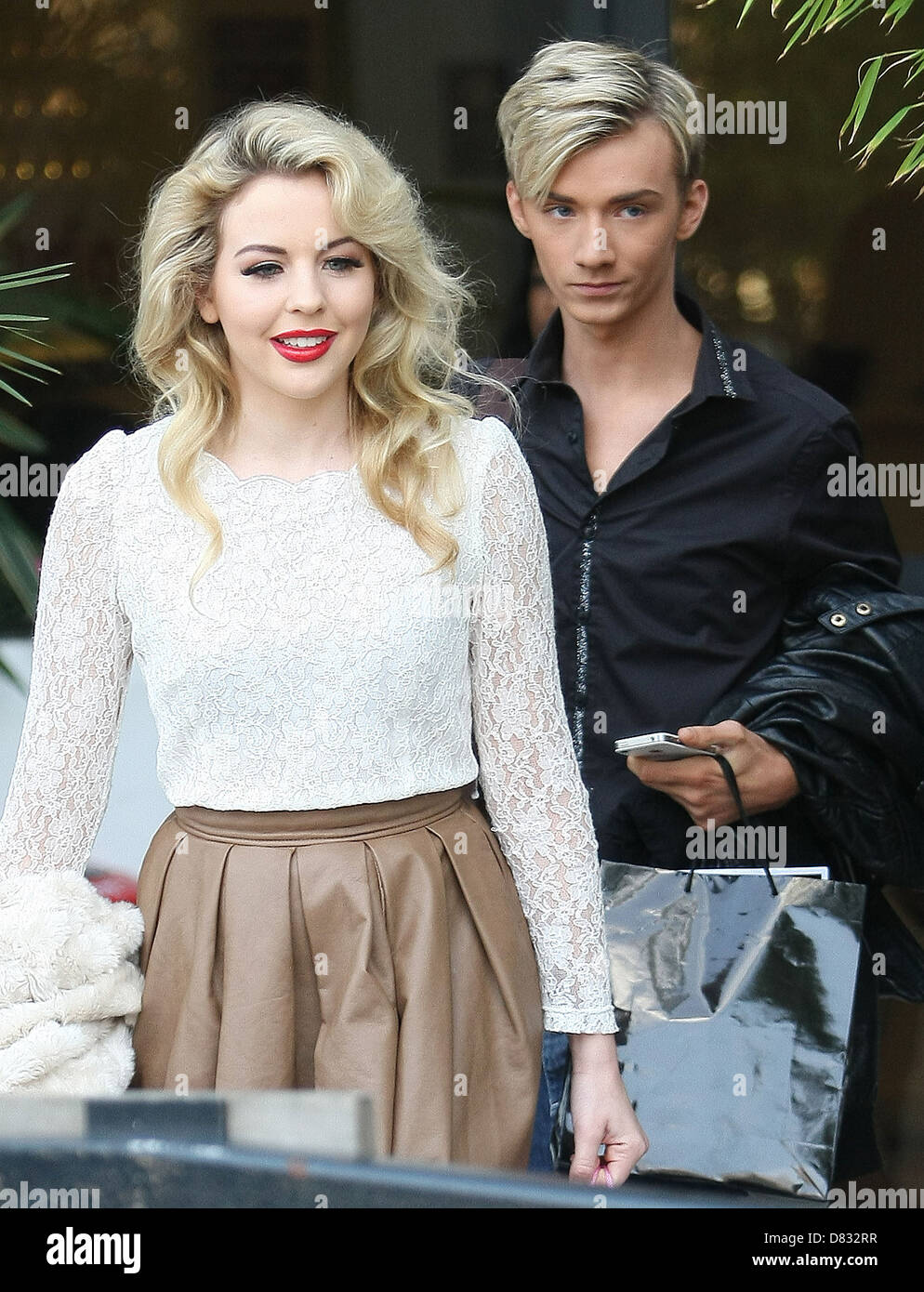 Lydia Bright and Harry Derbridge at the ITV studios London, England