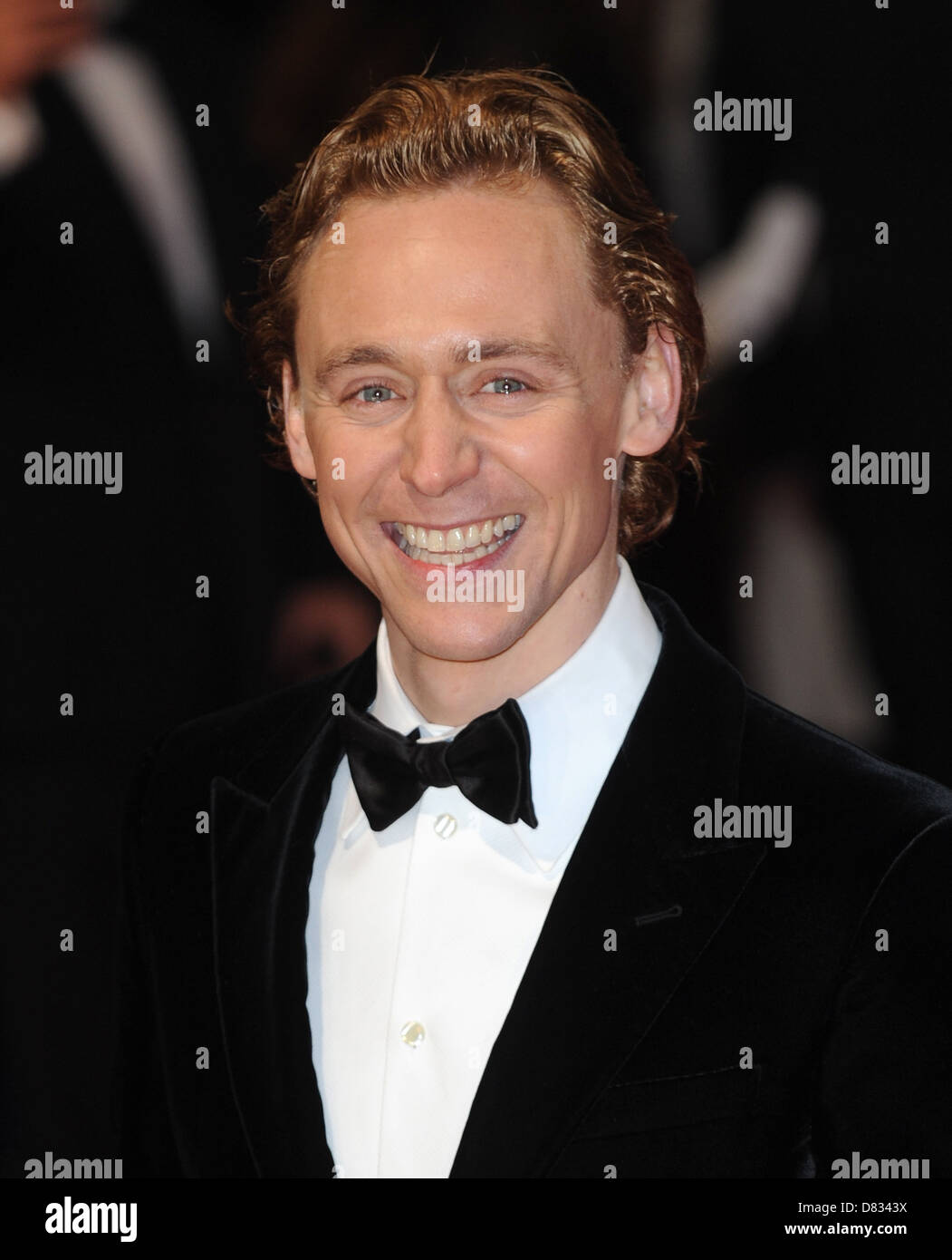 Tom Hiddleston arriving at the British Academy Film Awards (BAFTAs) in London, England - 12.02.12 Stock Photo