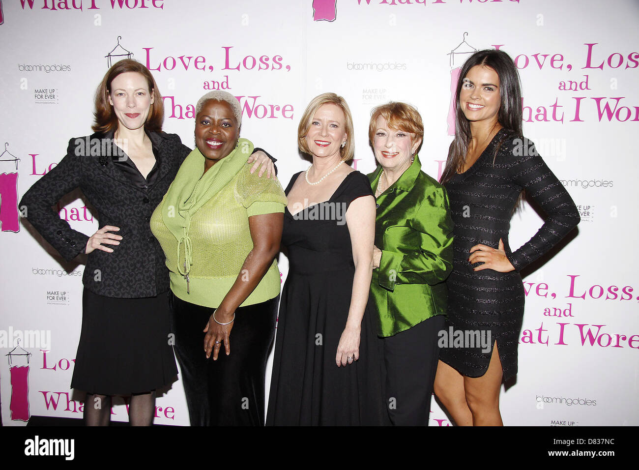 Veanne Cox, Lillias White, Eve Plumb, Nancy Dussault and Katie Lee After party celebrating the new cast of 'Love, Loss And What Stock Photo