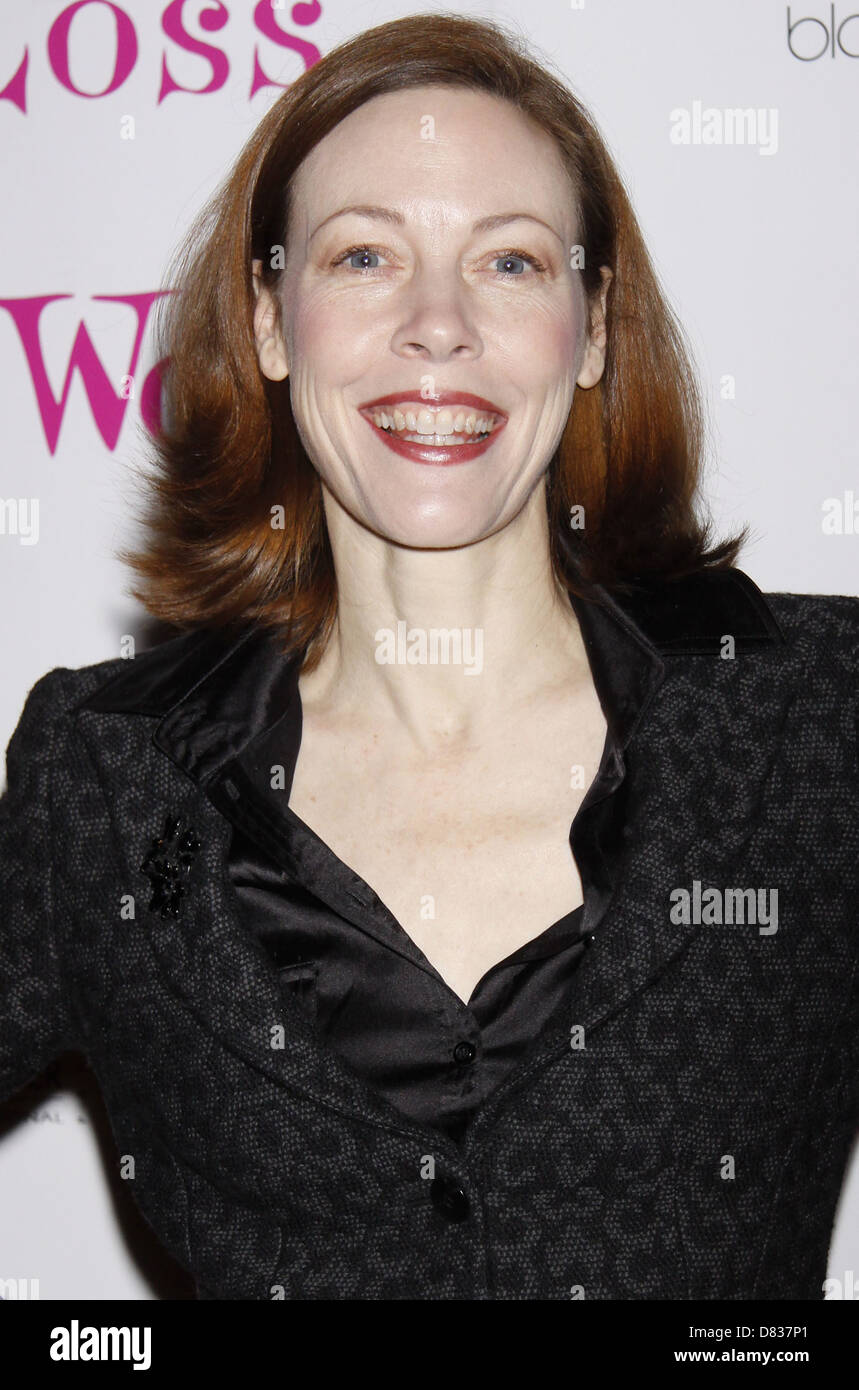 Veanne Cox After party celebrating the new cast of 'Love, Loss And What I Wore', held at B. Smith's restaurant. New York City, Stock Photo