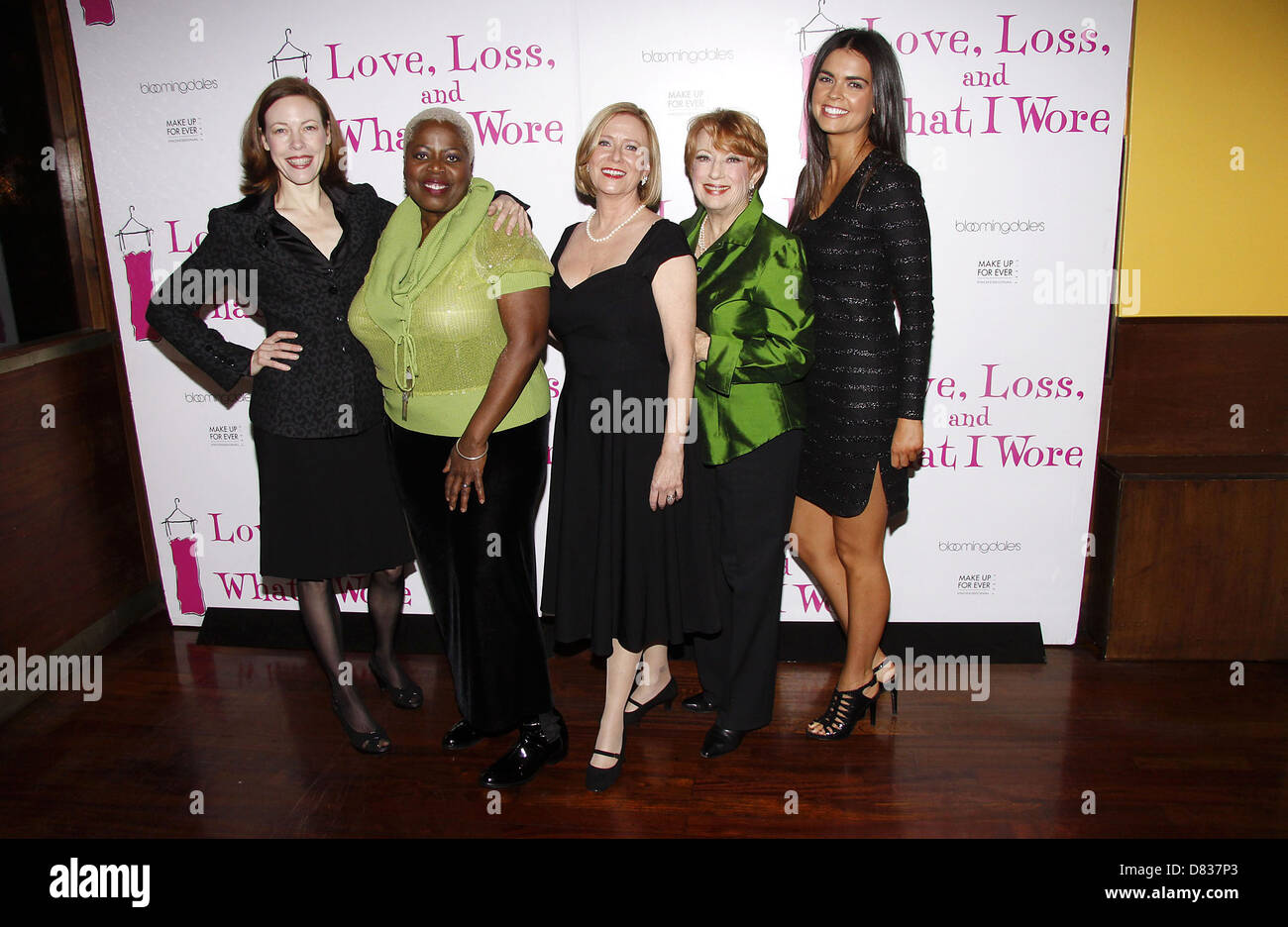 Veanne Cox, Lillias White, Eve Plumb, Nancy Dussault and Katie Lee After party celebrating the new cast of 'Love, Loss And What Stock Photo