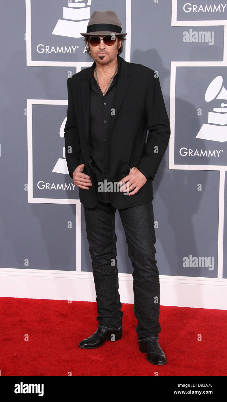 Billy Ray Cyrus 54th Annual GRAMMY Awards (The Grammys) - 2012 Arrivals held at the Staples Center Los Angeles, California - Stock Photo