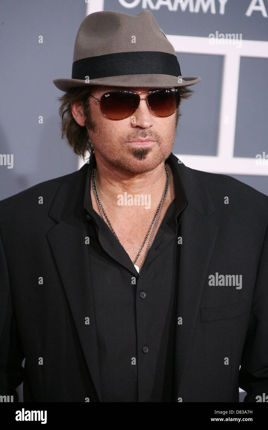 Billy Ray Cyrus 54th Annual GRAMMY Awards (The Grammys) - 2012 Arrivals held at the Staples Center Los Angeles, California - Stock Photo