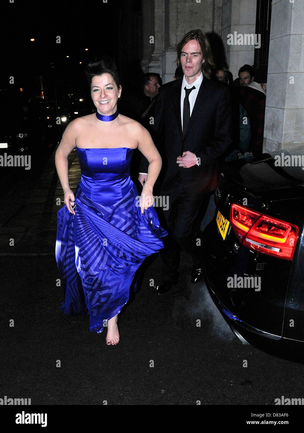 Rory Kinnear and Lynne Ramsay, Orange British Academy Film Awards (BAFTAs) afterparty held at The Grosvenor House Hotel - Stock Photo