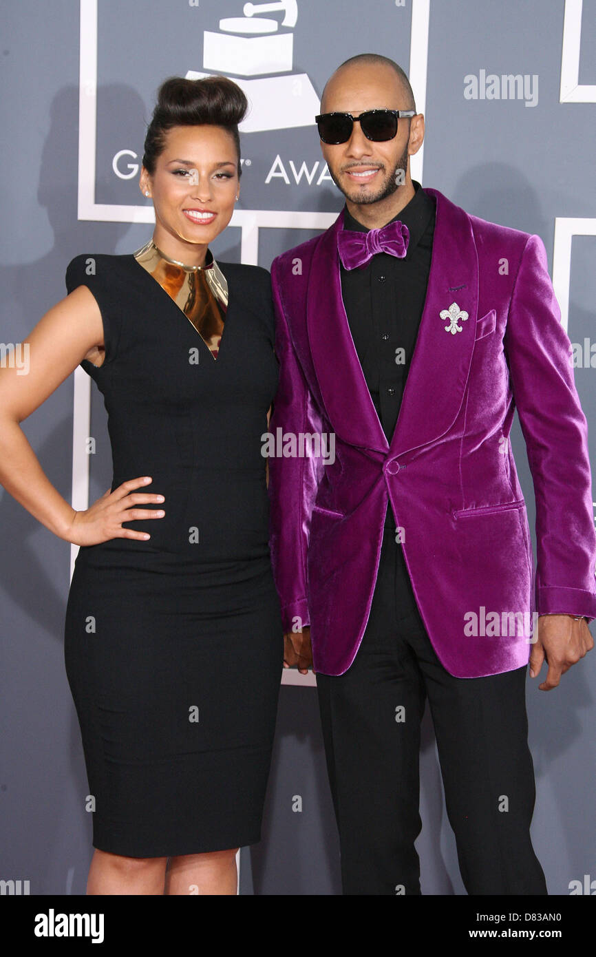 Alicia Keys and husband Swizz Beatz 54th Annual GRAMMY Awards (The