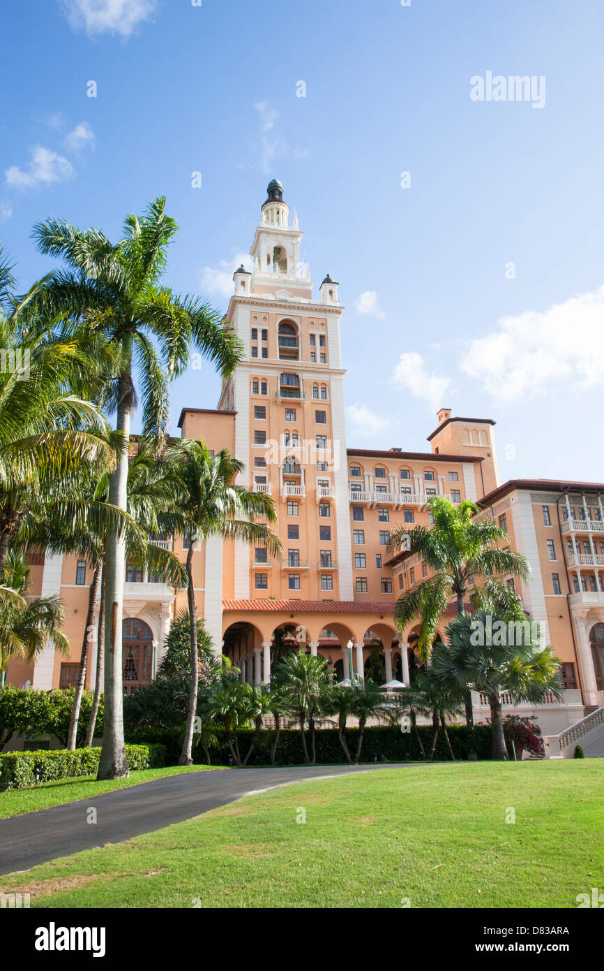 The Biltmore Hotel in Coral Gables, FL. Stock Photo