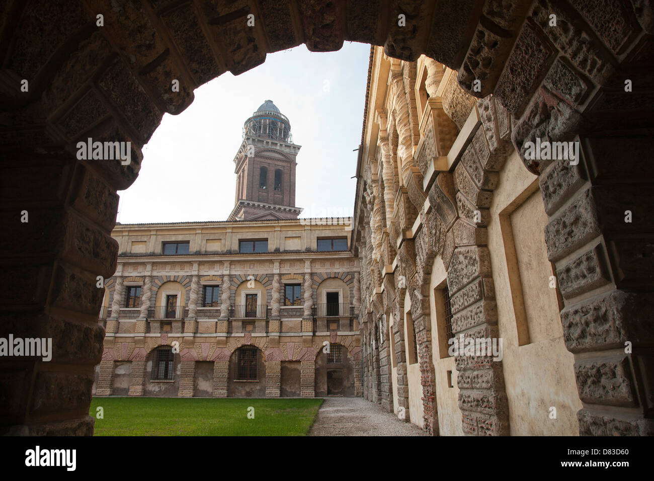 Exterior detail of Castello di San Giorgio in Mantova (Mantua), Italy. Stock Photo