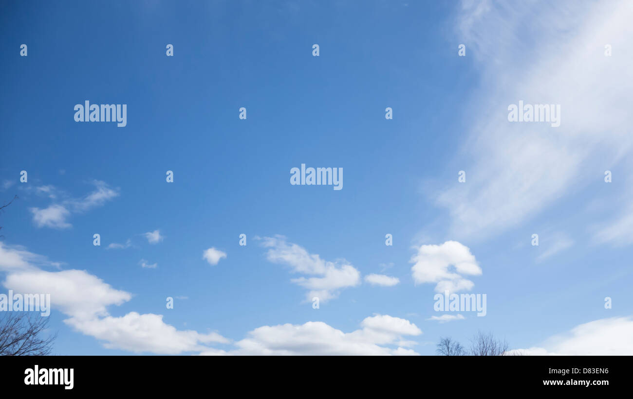 Beautiful blue sky and white clouds Stock Photo - Alamy