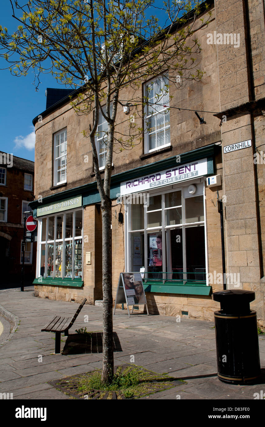 Cornhill, Ilminster, Somerset, England, UK Stock Photo