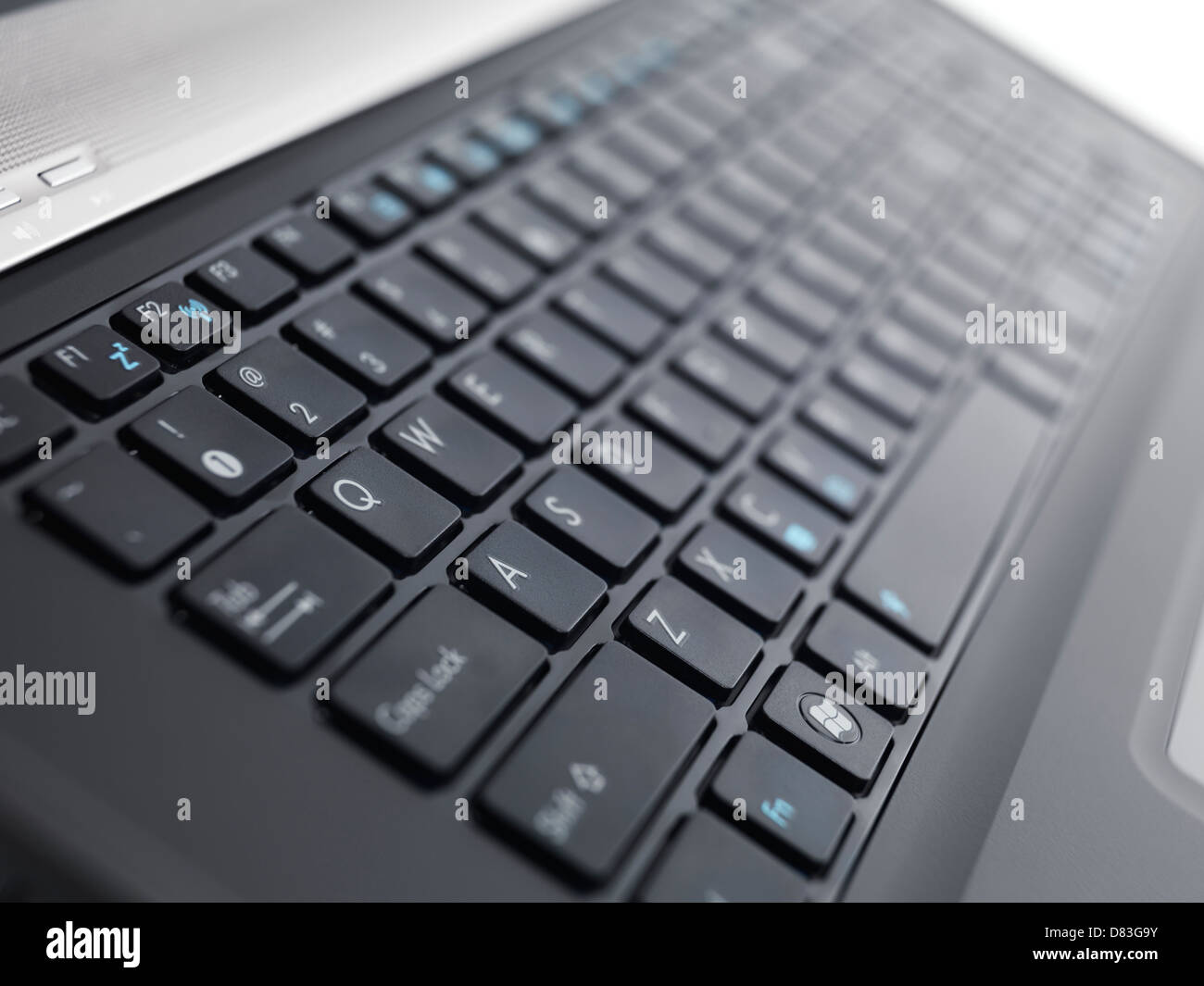Laptop computer keyboard closeup Stock Photo Alamy