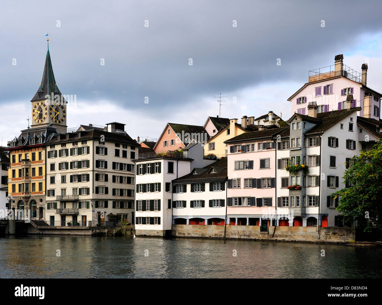 Zurich cityscape on the autumn Stock Photo