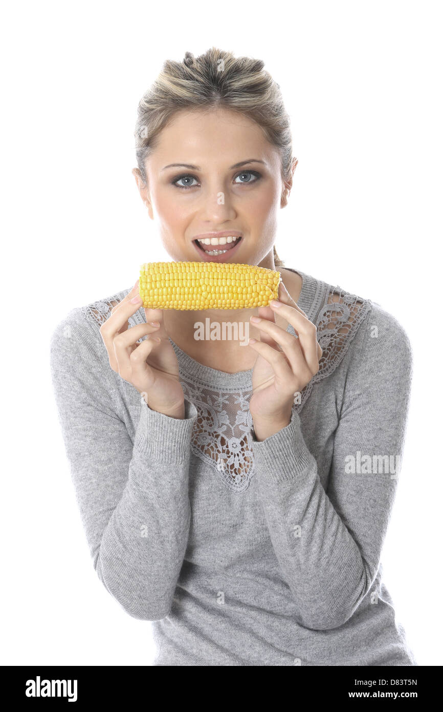 Woman with corn on the cob hires stock photography and images Alamy