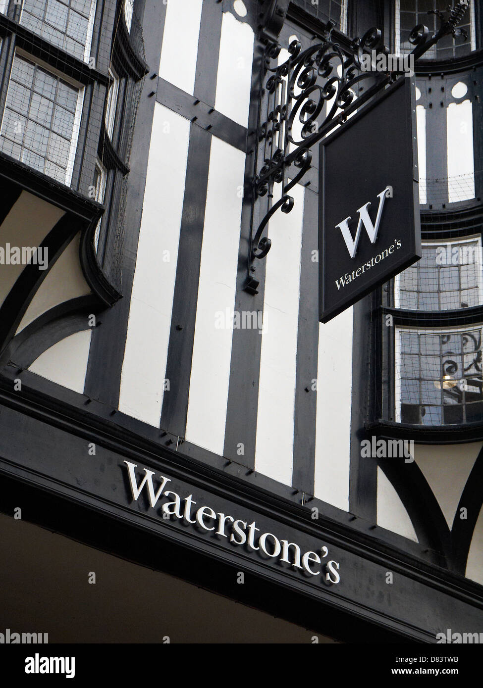 Waterstone`s sign in Chester Cheshire UK Stock Photo - Alamy