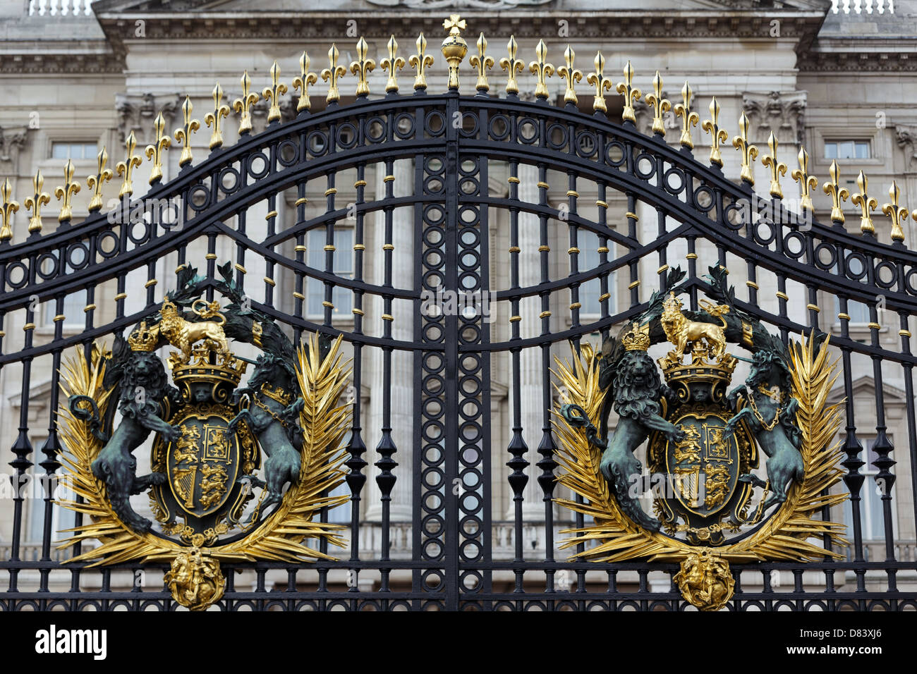 Buckingham Palace main gate, London, United Kingdom Stock Photo