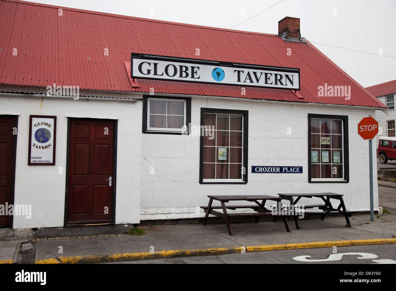 Globe Tavern, Stanley Stock Photo
