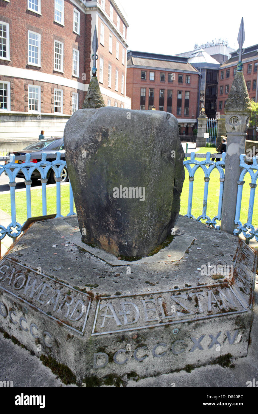 King Pronounciation Stone in Kingston, London Editorial Image