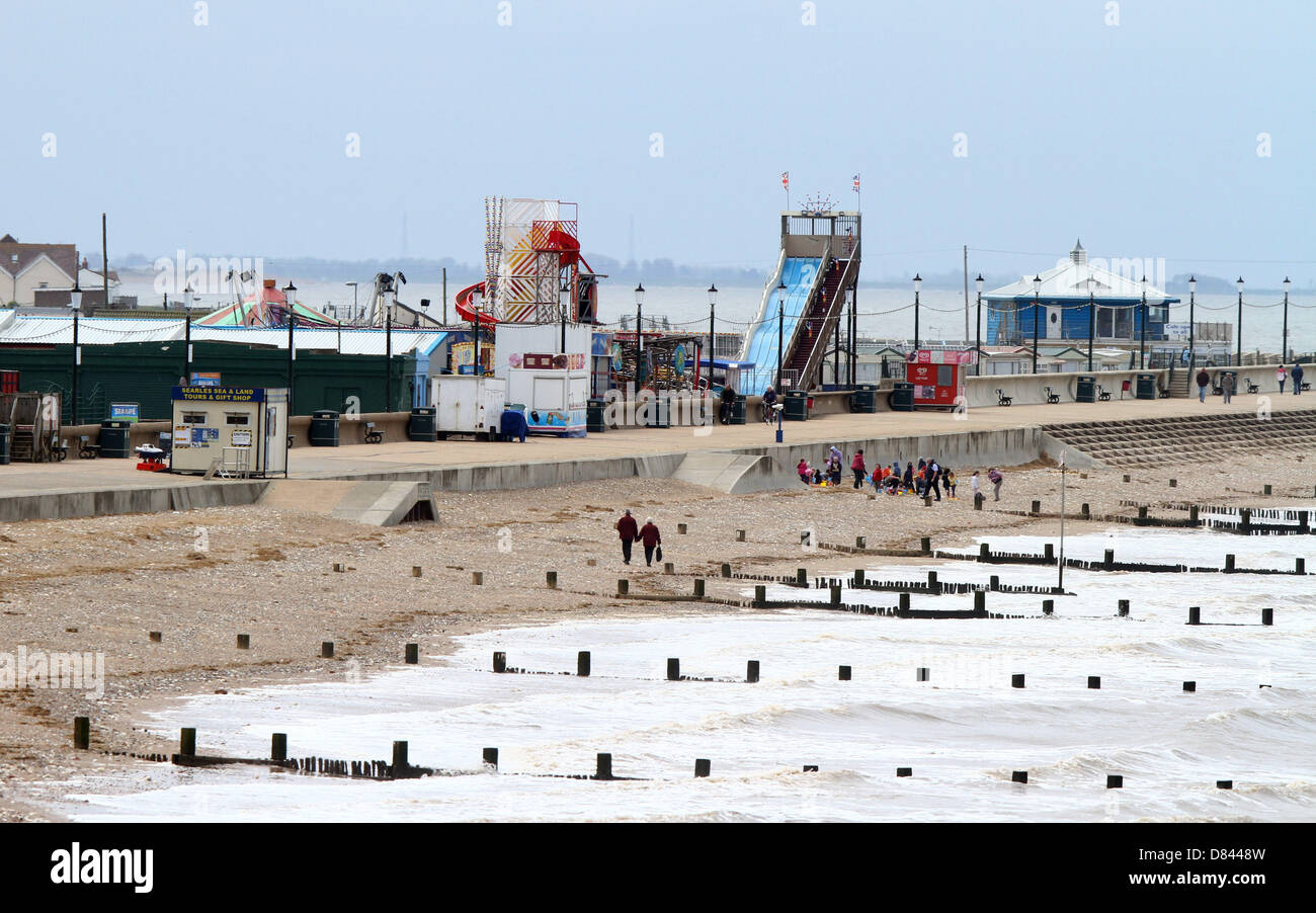 Hunstanton, Norfolk Weather May 17, 2013 A quiet beach at the moment in