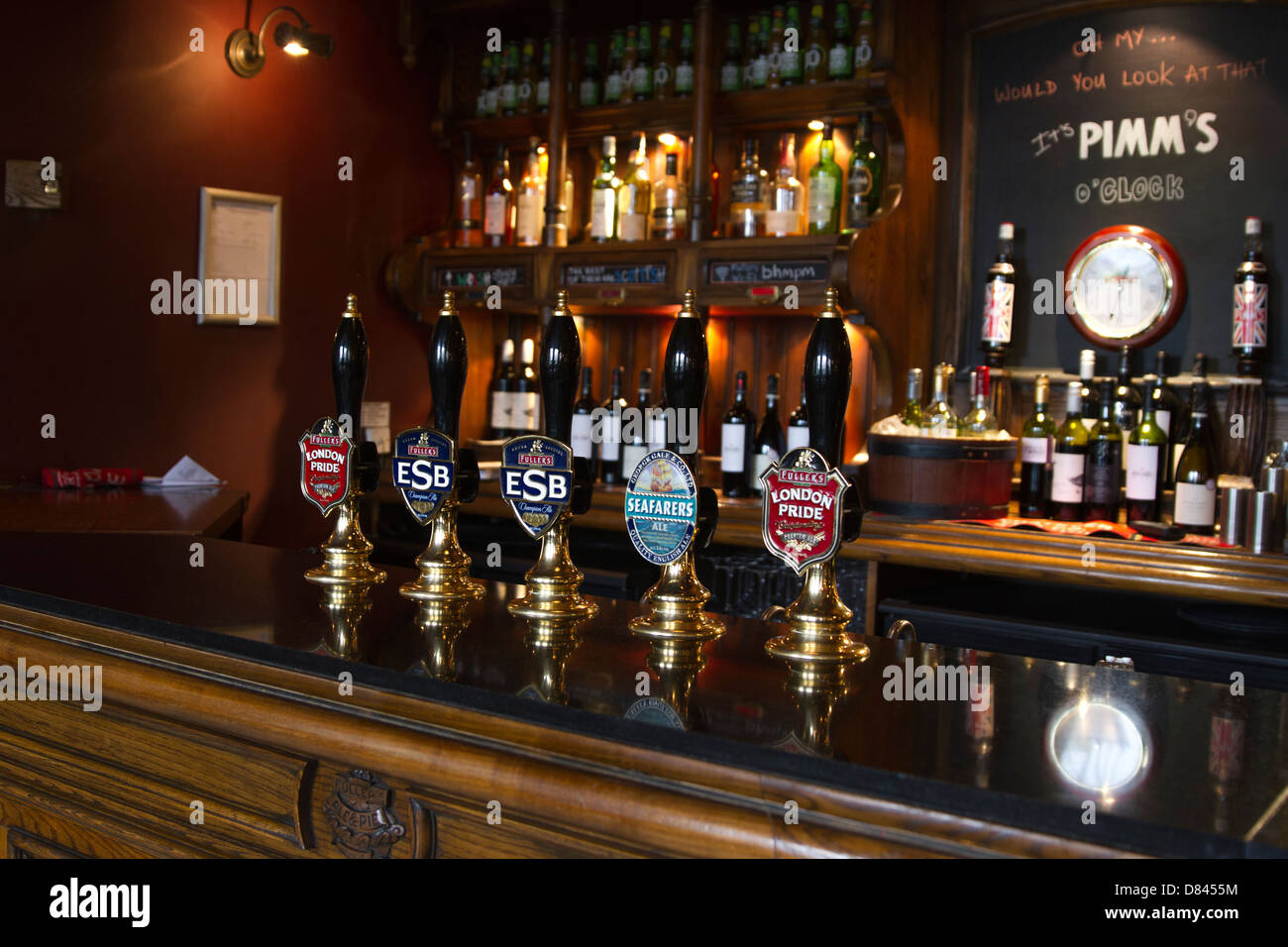 London Pubs Stock Photo