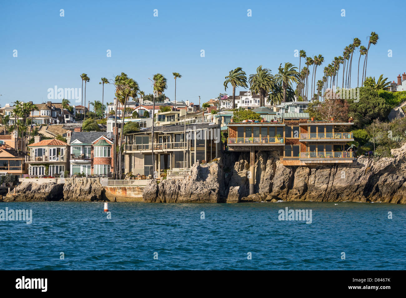 Mansions of Newport Beach. Stock Photo