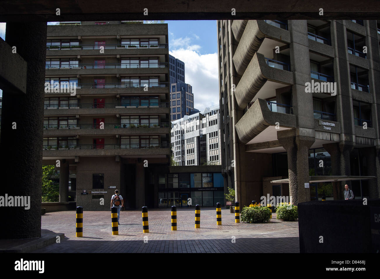 Barbican Centre High Rise Flats Stock Photo Alamy