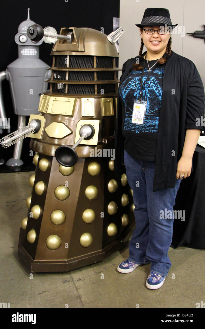 San Jose, USA. 18th May, 2013. The Big Wow ComicFest comic book festival held at the San Jose Convention Center. Doctor Who Dalek.  May 18, 2013 Credit: Lisa Werner/Alamy Live News Stock Photo