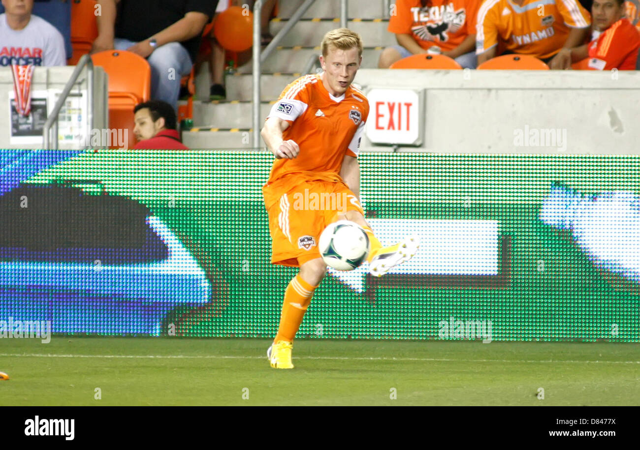 Houston, Texas, USA. 18th May, 2013. Houston Dynamo midfielder Andrew ...