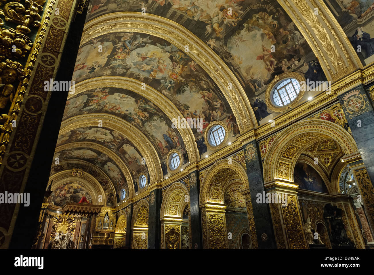 St.John's Co-Cathedral in Valletta, Malta, Europa, UNESCO-heritage site Stock Photo