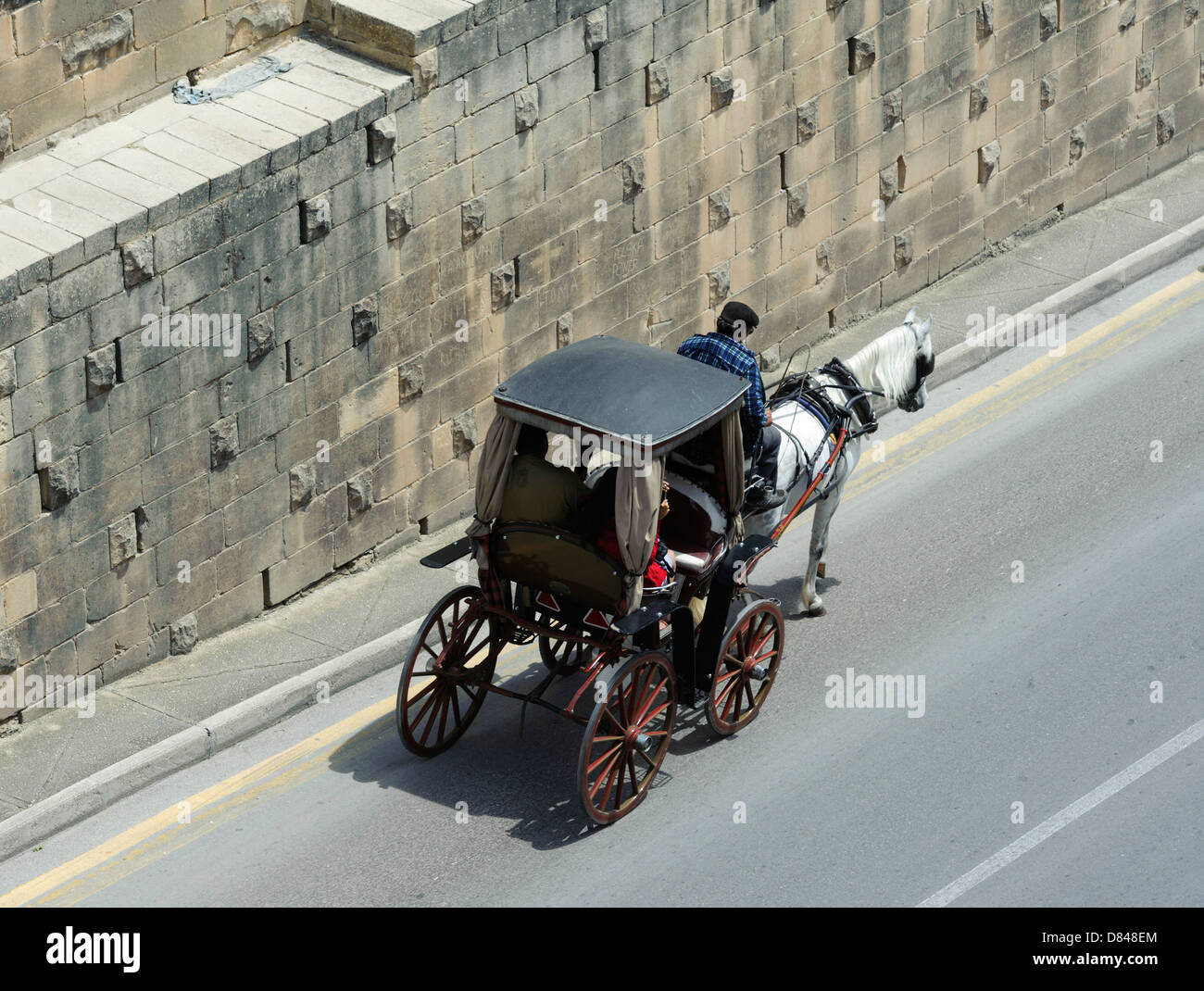 carriage in Valletta, Malta Stock Photo